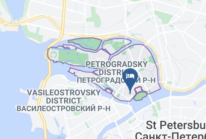 Saint Petersburg - Mini Hotel Fortuna Na Kronverkskom Maps