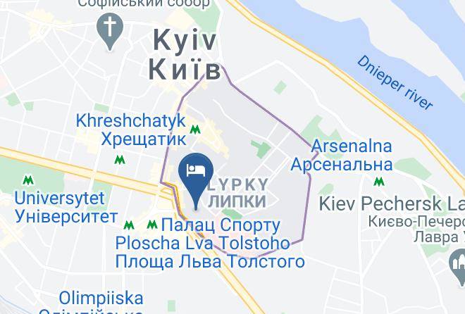 Kyiv - Mini Hotel Kropyvnyts'koho Maps