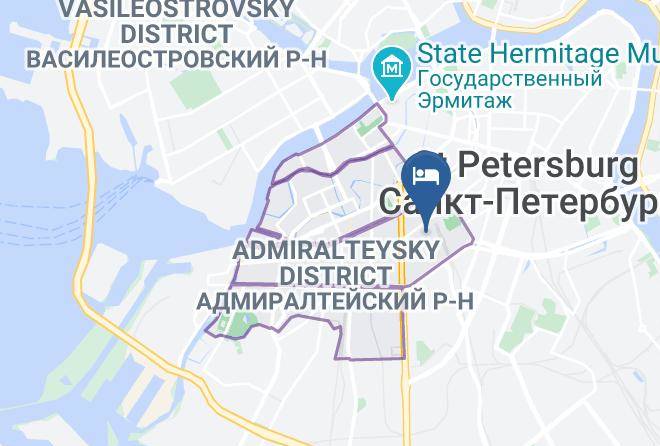 Saint Petersburg - Mini Hotel Kvartet Maps