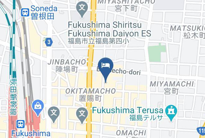 Fukushima City - Mini Hotel Maas Maps