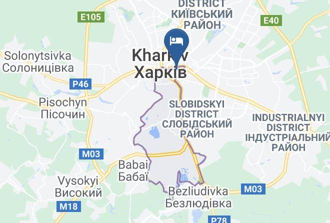Kharkiv - Mini Hotel Metro Sportivnaya Maps