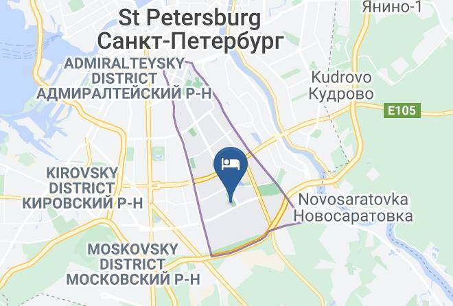 Saint Petersburg - Mini Hotel On Dunayskom Maps