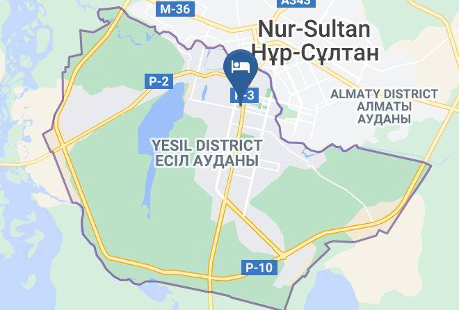Nur Sultan - Mini Hotel Prospect Maps
