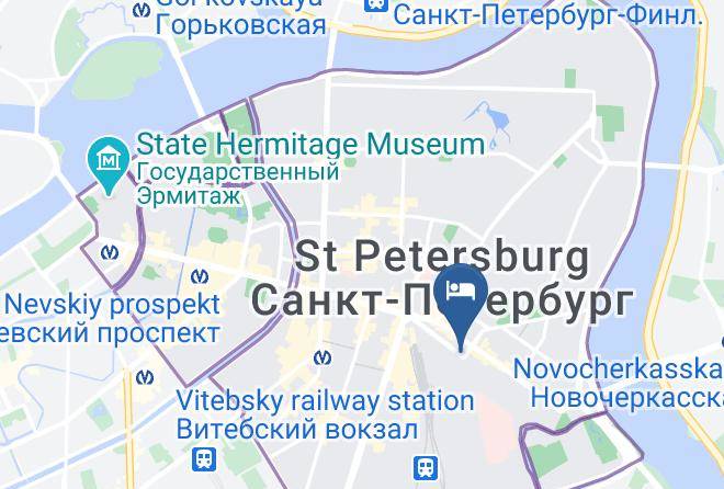Saint Petersburg - Mini Hotel Viktoriya Maps