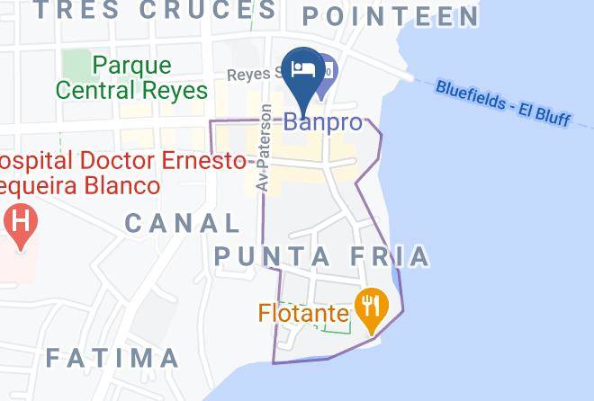 Bluefields - Mini Hotel Y Cafetin Central Maps