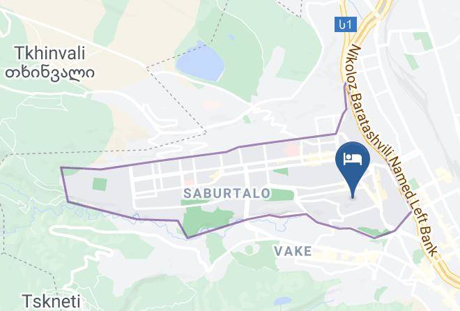 Tbilisi - Mini Hotell Baxtrioni Maps