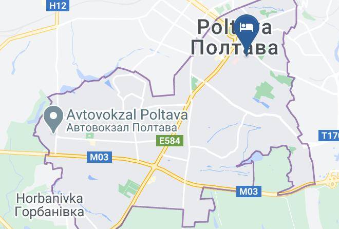 Poltava - Mini Otely Tsentralyniy Maps