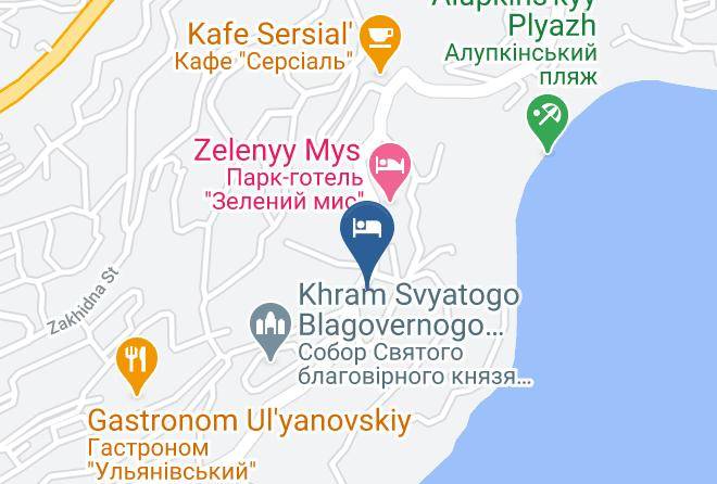 Yalta - Mini Gostinitsa Lukomor'ye Maps