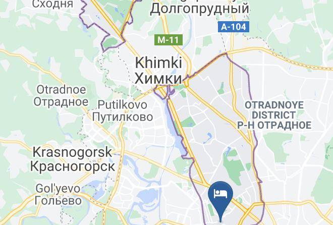 Moscow - Minihotel Brusnika Polezhayevskaya Maps