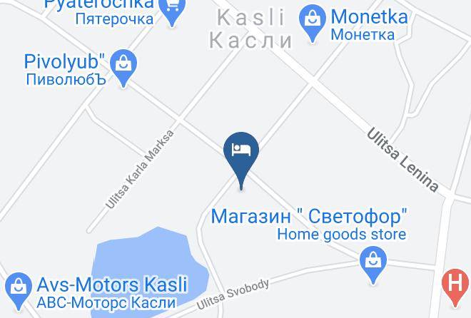 Kaslinsky District - Mini Hotel Kaslinskaya Maps