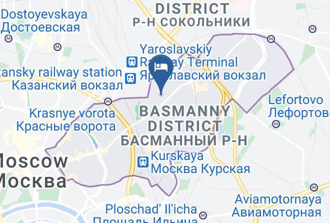 Moscow - Mini Hotel Malakhit Light Maps