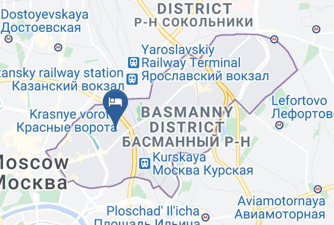 Moscow - Mini Hotel On Krasnie Vorota Maps
