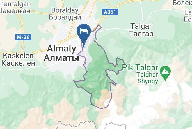 Almaty City - Mini Hotel Saudabay Maps
