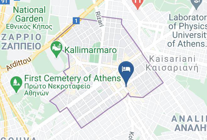 Central Athens - Minimal 2 Br Near Olympic Stadium Maps