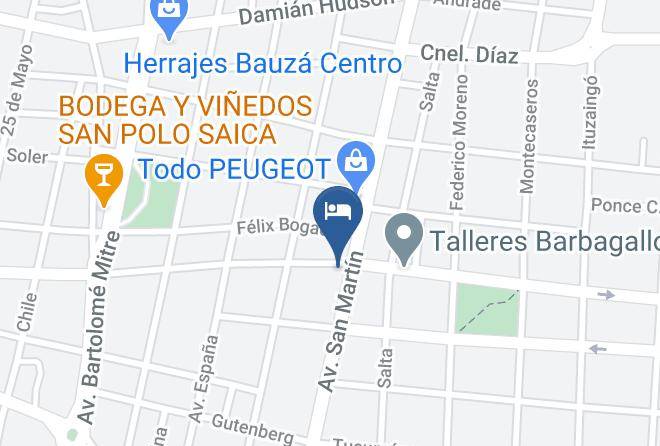 Mendoza - Minimarket Cibercafe San Martin Maps