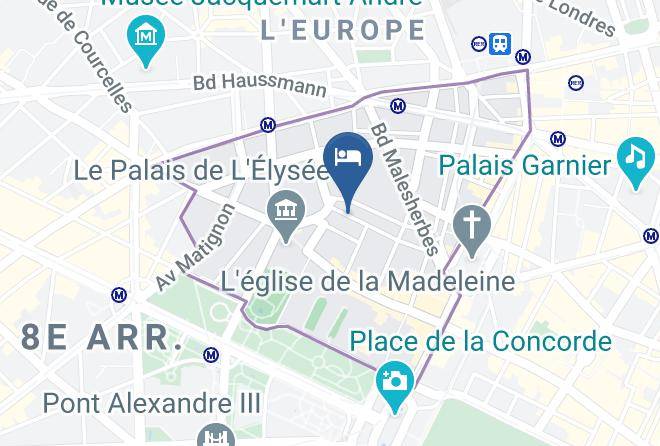Paris - Hotel Du Ministere Madeleine Maps