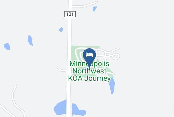 Minneapolis Northwest Koa Journey Map