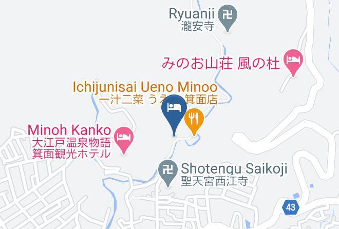 Minoh City - Minoo Otowa Sanso Maps