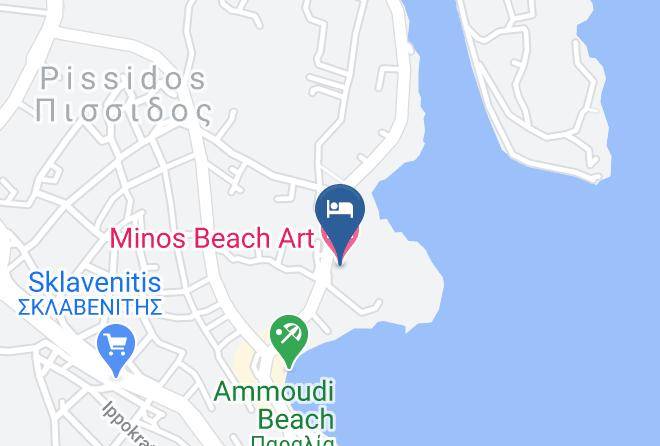 Lasithi - Minos Beach Art Hotel Maps