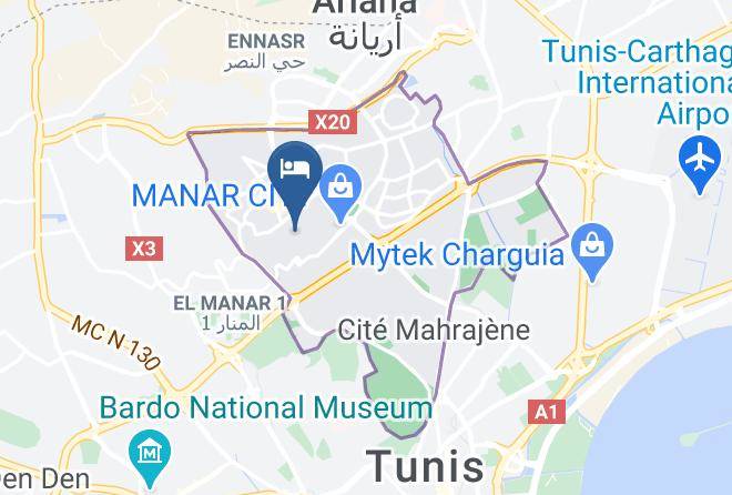Tunis - Minotel La Princesse Maps