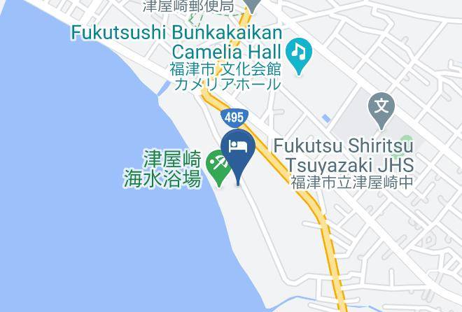 Fukutsu City - Minshuku Fujishima Maps