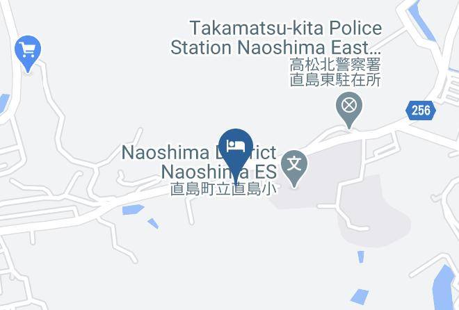Naoshima Townkagawa District - Minshuku Hanamizuki Maps