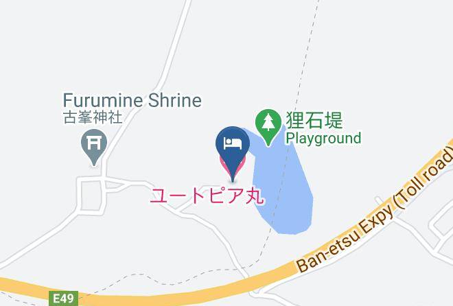 Bandai Townyama District - Minshuku Miyatomoya Maps