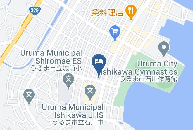 Uruma City - Minshuku Sakiya Maps