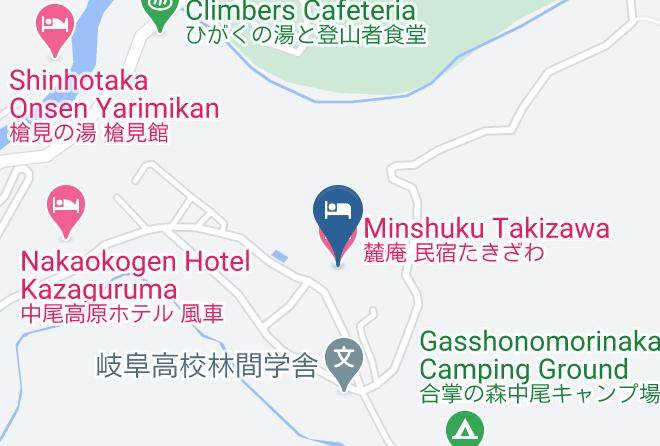 Takayama City - Minshuku Takizawa Maps