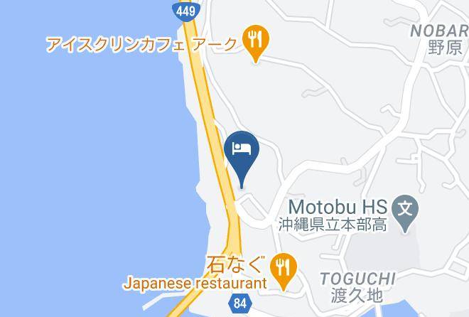 Motobu Townkunigami District - Minshuku Tantawan Maps
