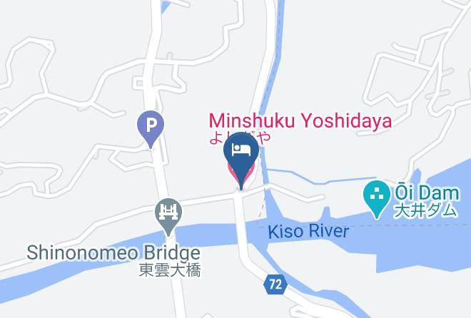Ena City - Minshuku Yoshidaya Maps
