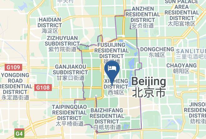 Xicheng District - Minzu Hotel Siji Ting Maps