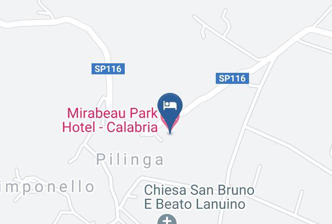 Mirabeau Park Hotel Calabria Map
