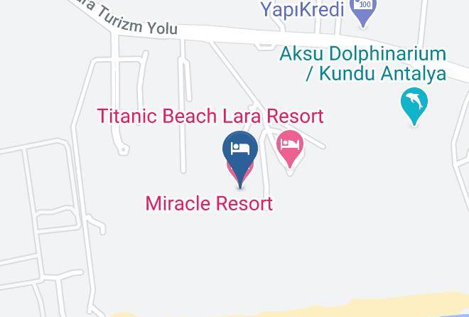 Miracle Resort Hotel Map - Antalya