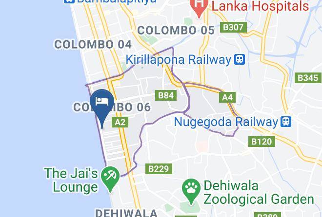 Mirage Hotel Colombo Map