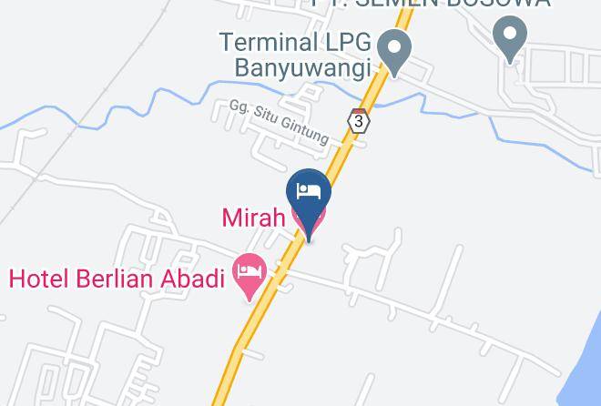 Banyuwangi - Mirah Hotel Maps