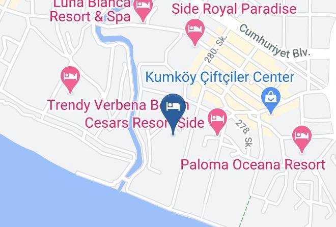 Manavgat - Miramare Beach Hotel Maps