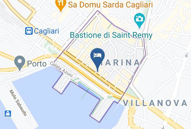 Cagliari - Miramare Cagliari Hotel Museo Maps