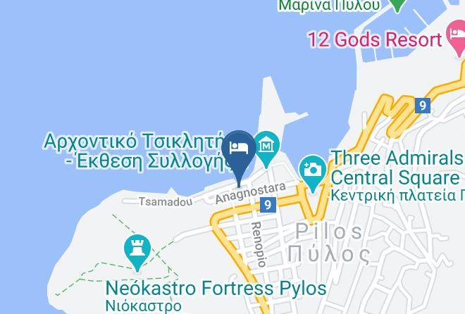 Messinia - Miramare Hotel Maps