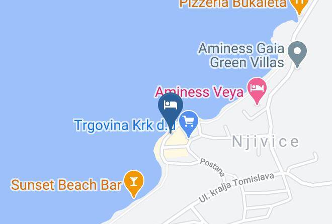 Omisalj - Hotel Miramare Njivice Maps