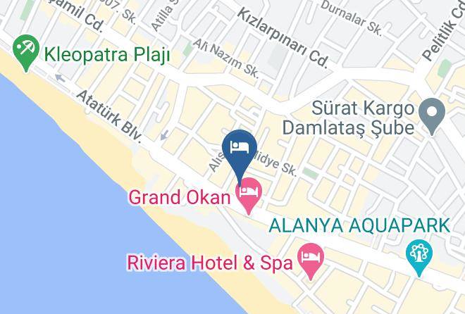 Alanya - Miray Otel Maps