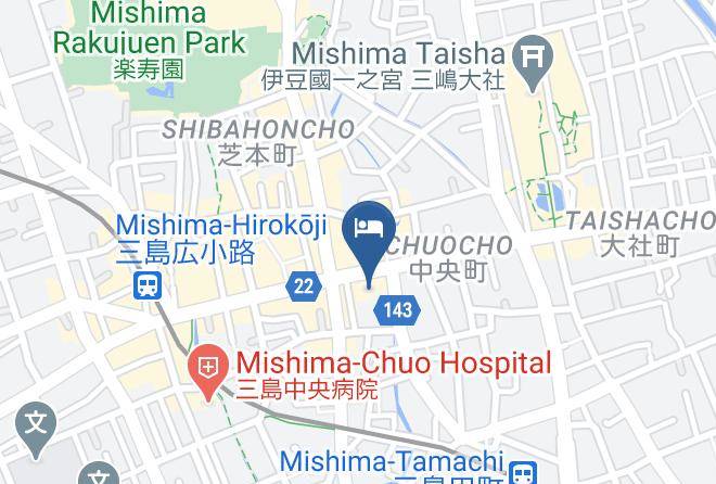 Mishima City - Mishima Plaza Hotel Maps
