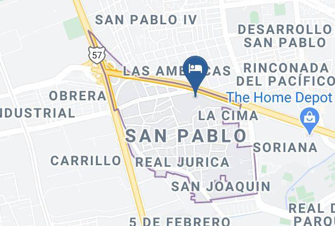 Santiago De Queretaro - Hotel Mision Express Queretaro Maps