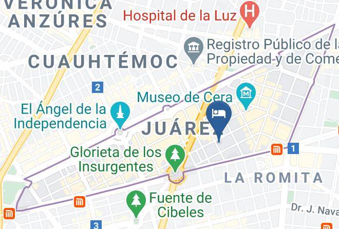 Cuauhtemoc - Hotel Cle Maps