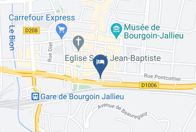 Ibis Budget Bourgoin Jallieu Centre Map