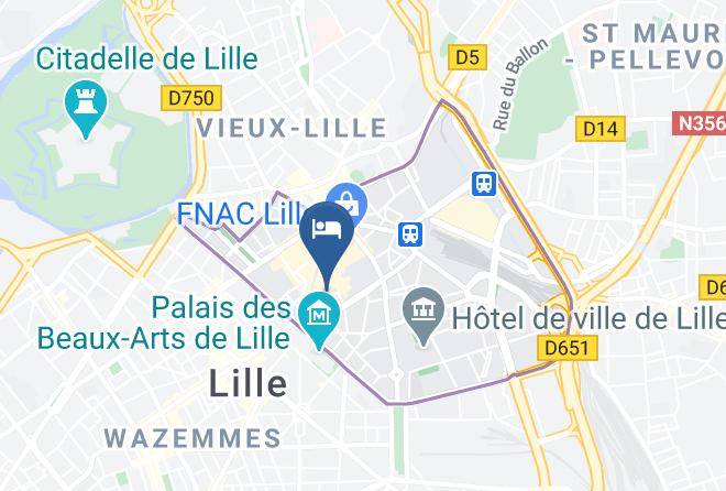 Lille City Hotel Map