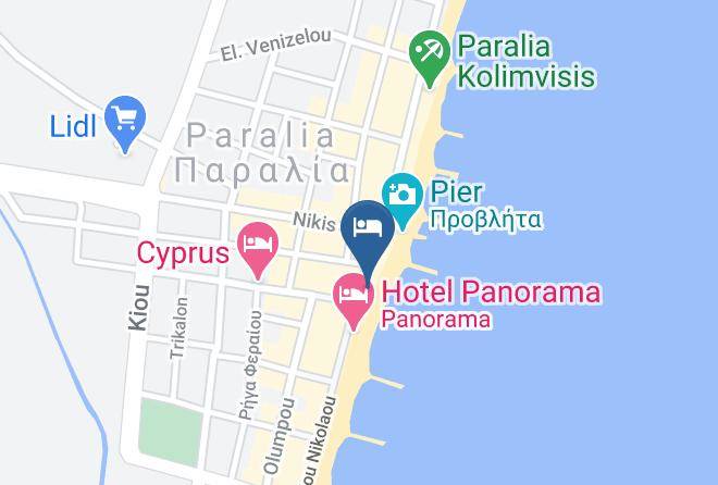 Pieria - Mistral Seaside Hotel Maps
