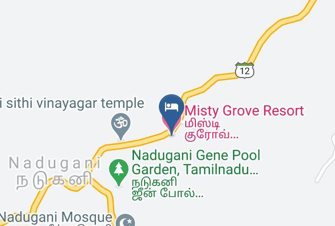 Pandalur - Misty Grove Resort Maps