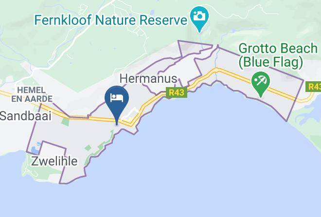 Overberg - Misty Waves Boutique Hotel Maps