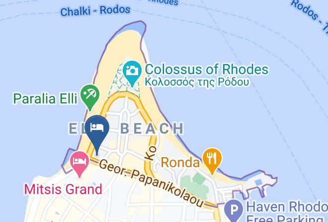 Dodecanese - Mitsis La Vita Beach Hotel Maps